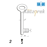 Numerowany GE-GE / LOB 02 - klucz surowy